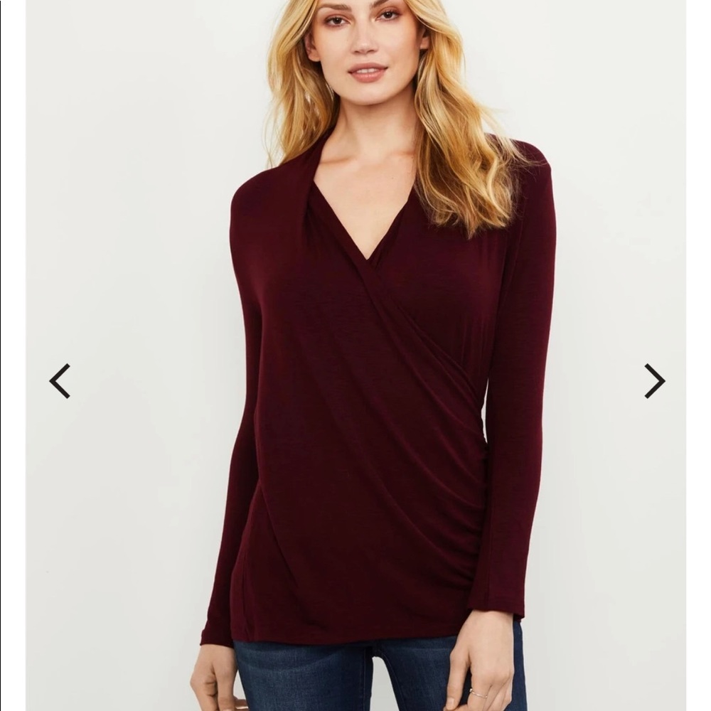 Maternity Mock Wrap Top